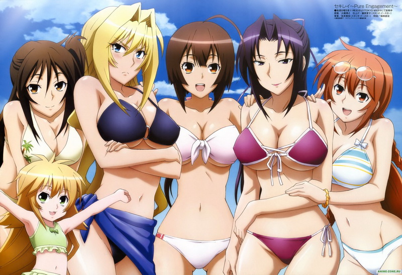 Грудастые девушки из Sekirei