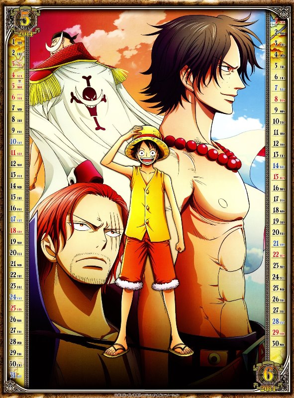 Calendar One Piece 2014