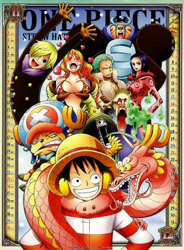 Calendar One Piece 2014